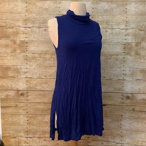 The Limited blue turtleneck tunic